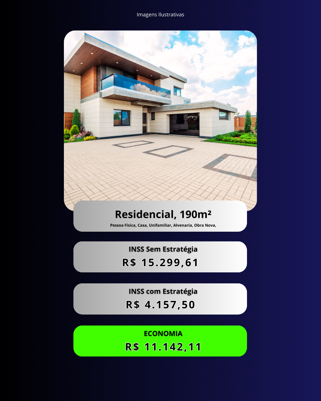 Reduzir INSS da OBRA