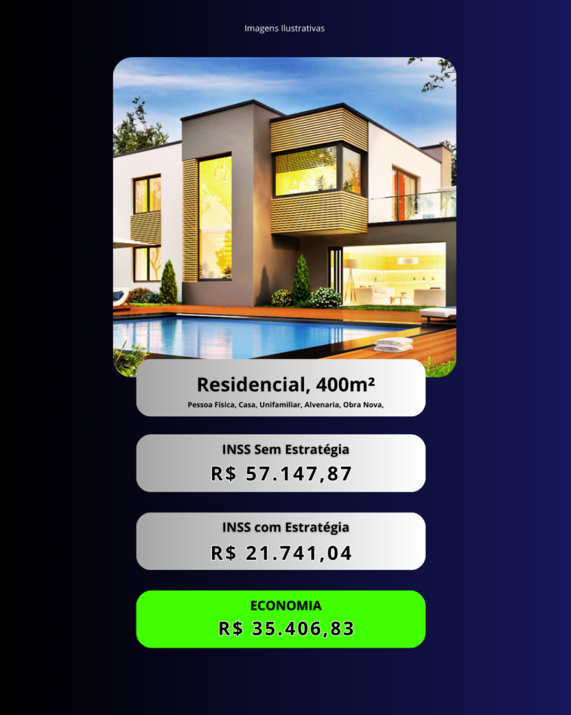 Reduzir INSS da OBRA
